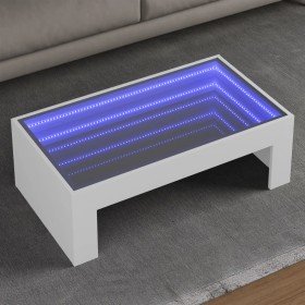 Mesa de centro con Infinity LED blanco 90x50x30 cm en Mesas de centro | Comprar online en Foro24