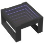 Mesa de centro con Infinity LED negro 50x53x30 cm en Mesas de centro | Comprar online en Foro24