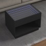 Mesa de centro con Infinity LED negro 70x50x50 cm en Mesas de centro | Comprar online en Foro24