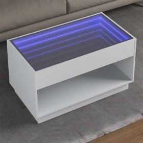 Mesa de centro con Infinity LED blanco 90x50x50 cm en Mesas de centro | Comprar online en Foro24