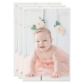 Table collage photo frames 3 pcs silver MDF 13x18cm by vidaXL, Photo frames - Ref: Foro24-332157, Price: 7,44 €, Discount: %