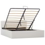 Cama canapé hidráulica cuero sintético blanco 140x200 cm de vidaXL, Camas y somieres - Ref: Foro24-285519, Precio: 310,80 €, ...