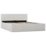 Cama canapé hidráulica cuero sintético blanco 140x200 cm de vidaXL, Camas y somieres - Ref: Foro24-285519, Precio: 359,09 €, ...
