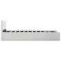 Cama canapé hidráulica cuero sintético blanco 140x200 cm de vidaXL, Camas y somieres - Ref: Foro24-285519, Precio: 359,09 €, ...