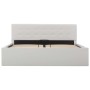 Cama canapé hidráulica cuero sintético blanco 140x200 cm de vidaXL, Camas y somieres - Ref: Foro24-285519, Precio: 310,80 €, ...