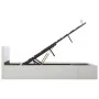 Cama canapé hidráulica cuero sintético blanco 140x200 cm de vidaXL, Camas y somieres - Ref: Foro24-285519, Precio: 359,09 €, ...
