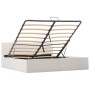 Hydraulic canapé bed white synthetic leather 160x200 cm by vidaXL, Beds and slatted bases - Ref: Foro24-285520, Price: 310,82...