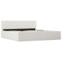 Hydraulic canapé bed white synthetic leather 160x200 cm by vidaXL, Beds and slatted bases - Ref: Foro24-285520, Price: 310,82...