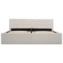 Hydraulic canapé bed white synthetic leather 160x200 cm by vidaXL, Beds and slatted bases - Ref: Foro24-285520, Price: 310,82...