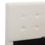 Hydraulic canapé bed white synthetic leather 160x200 cm by vidaXL, Beds and slatted bases - Ref: Foro24-285520, Price: 310,82...