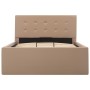 Cama canapé hidráulica cuero sintético capuchino 90x200 cm de vidaXL, Camas y somieres - Ref: Foro24-285528, Precio: 285,49 €...