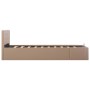 Cama canapé hidráulica cuero sintético capuchino 90x200 cm de vidaXL, Camas y somieres - Ref: Foro24-285528, Precio: 285,49 €...