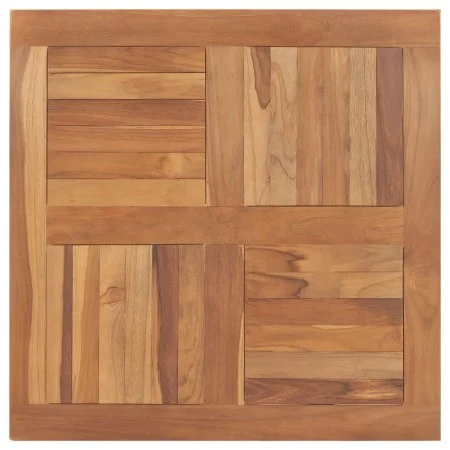 Superficie de mesa cuadrada madera maciza de teca 80x80x2,5 cm de vidaXL, Tableros para mesas - Ref: Foro24-48990, Precio: 12...
