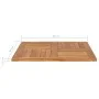 Square table surface solid teak wood 80x80x2.5 cm by vidaXL, Table tops - Ref: Foro24-48990, Price: 124,04 €, Discount: %