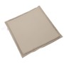 Cojines de asiento de jardín cuadrados 2 uds taupe 45x45x2 cm