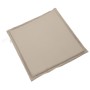 Cojines de asiento de jardín cuadrados 4 uds taupe 45x45x2 cm