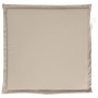 Cojines de asiento de jardín cuadrados 4 uds taupe 45x45x2 cm