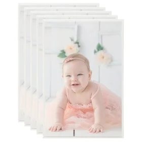 Tabletop silver MDF photo collage frames 5 units 21x29.7 cm by vidaXL, Photo frames - Ref: Foro24-332173, Price: 16,70 €, Dis...