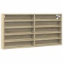 Vitrina de madera de ingeniería roble Sonoma 100x8,5x50 cm