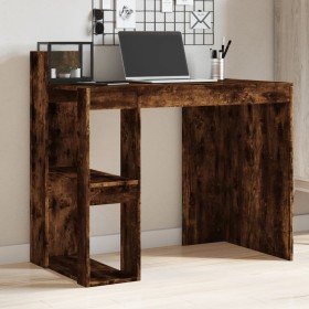 Escritorio madera de ingeniería roble ahumado 103,5x56,5x94 cm en Escritorios | Comprar online en Foro24