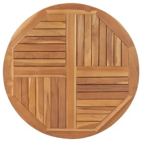 Runde Tischplatte aus massivem Teakholz 2,5 cm 90 cm von vidaXL, Tischplatten - Ref: Foro24-48987, Preis: 118,63 €, Rabatt: %