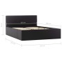 Hydraulic canapé bed black synthetic leather 120x200 cm by vidaXL, Beds and slatted bases - Ref: Foro24-285512, Price: 339,65...