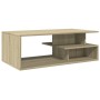 Mesa de centro madera de ingeniería roble Sonoma 102x55x35 cm en Mesas de centro | Comprar online en Foro24