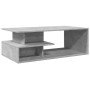 Mesa de centro madera de ingeniería gris hormigón 102x55x35 cm