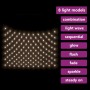 Weihnachtslichternetz warmweiße LED 4x4m innen/außen von vidaXL, Schläuche und Lichterketten - Ref: Foro24-328782, Preis: 56,...