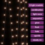 LED Lichtvorhang 300 LED kaltweiß 8 Funktionen 3x3 m von vidaXL, Weihnachtsbeleuchtung - Ref: Foro24-328925, Preis: 29,25 €, ...