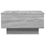 Mesa de centro madera contrachapada gris Sonoma 60x45x31 cm
