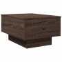 Mesa de centro madera de ingeniería marrón roble 60x45x31 cm