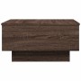 Mesa de centro madera de ingeniería marrón roble 60x45x31 cm