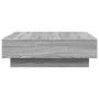 Mesa de centro madera de ingeniería gris Sonoma 90x90x28 cm en Mesas de centro | Comprar online en Foro24