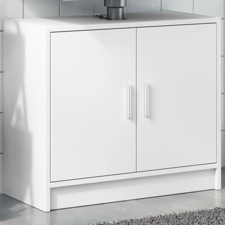 Armario para lavabo madera de ingeniería blanco 63x29x55 cm en Muebles de baño | Comprar online en Foro24