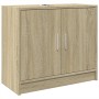 Armario de lavabo madera de ingeniería roble Sonoma 63x29x55 cm