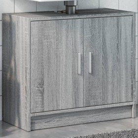 Armario de lavabo madera de ingeniería gris Sonoma 63x29x55 cm Armario de lavabo madera de ingeniería gris Sonoma 63x29x55 cm