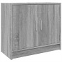 Armario de lavabo madera de ingeniería gris Sonoma 63x29x55 cm