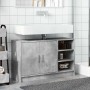 Armario de lavabo madera ingeniería gris hormigón 90x29x55 cm en Muebles de baño | Comprar online en Foro24