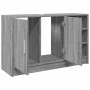 Armario de lavabo madera de ingeniería gris Sonoma 90x29x55 cm
