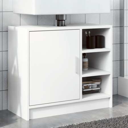 Armario para lavabo madera de ingeniería blanco 63x29x55 cm en Muebles de baño | Comprar online en Foro24