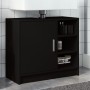 Armario para lavabo madera de ingeniería negro 63x29x55 cm en Muebles de baño | Comprar online en Foro24