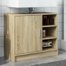 Armario de lavabo madera de ingeniería roble Sonoma 63x29x55 cm Armario de lavabo madera de ingeniería roble Sonoma 63x29x55 cm
