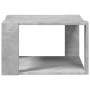 Mesa de centro madera ingeniería gris hormigón 51,5x51,5x30 cm