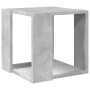Mesa de centro madera de ingeniería gris hormigón 32x32x30 cm