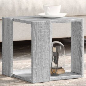 Mesa de centro madera de ingeniería gris Sonoma 32x32x30 cm en Mesas de centro | Comprar online en Foro24