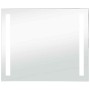 Espejo de pared de baño con LED 80x60 cm