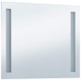 Espejo de pared de baño con LED 80x60 cm