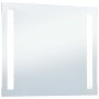 Espejo de pared de baño con LED 80x60 cm