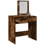 Tocador con espejo roble ahumado 73x46,5x120 cm